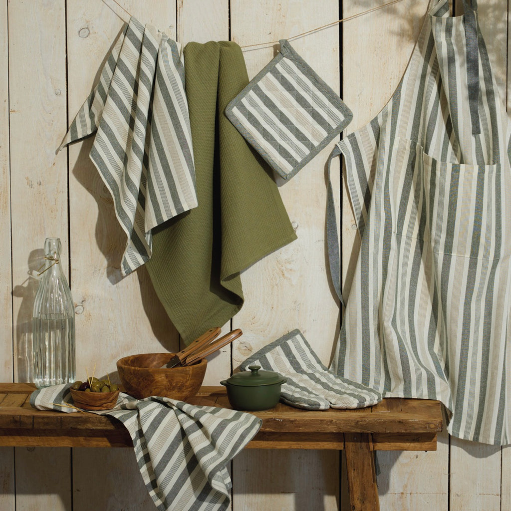 Set De 3 Paños De Cocina - Arthur - Verde