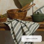 Set De 3 Paños De Cocina - Arthur - Verde