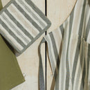 Ensemble Tablier, Gant De Cuisine & Manique - Arthur - Vert