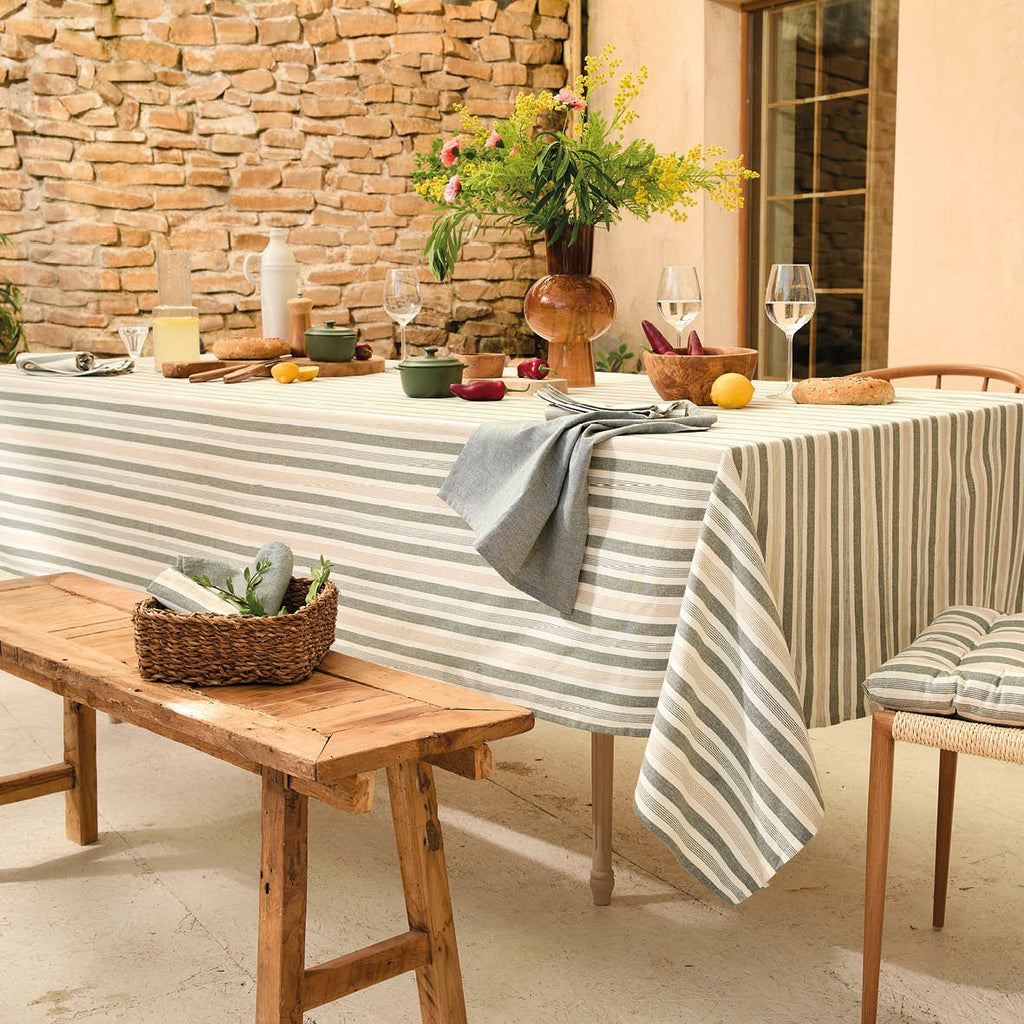 Sauter - Nappe - Arthur - 100% Coton - Vert