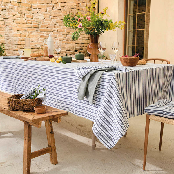Sauter - Nappe - Nina - 100% Coton - Bleu