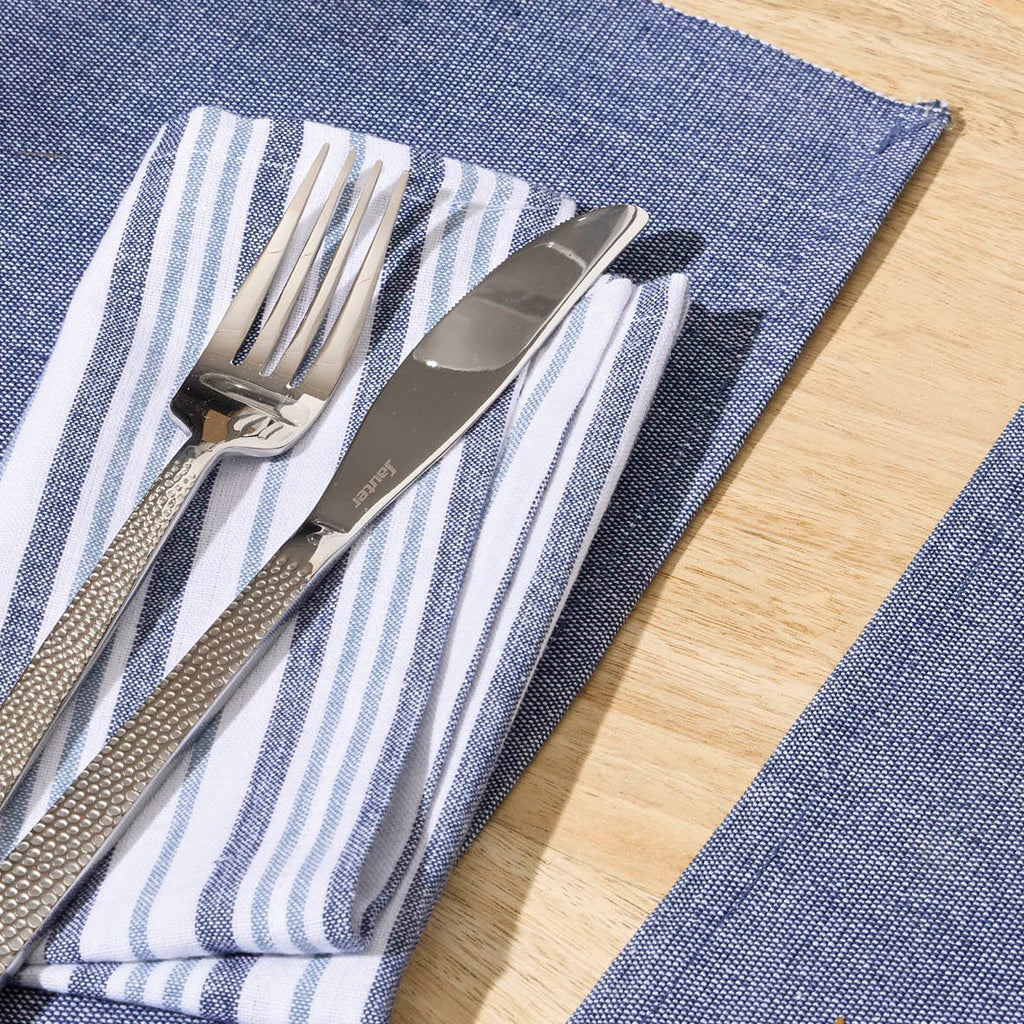 Sauter - Napkin - Nina 6 X - 100% Cotton - Blue