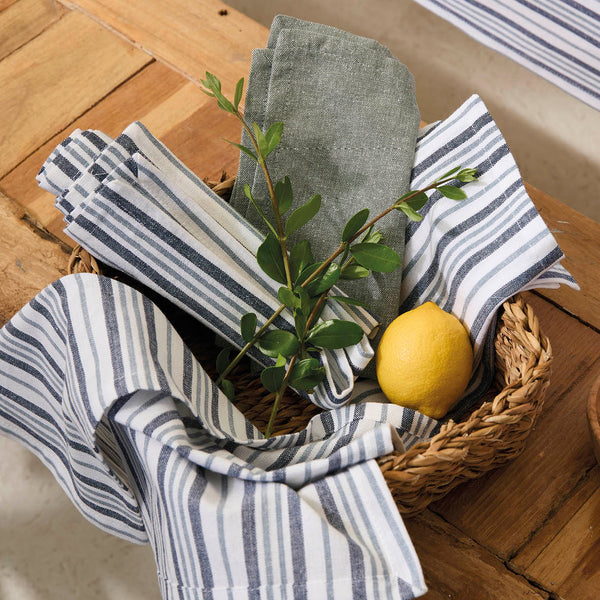 Sauter - Serviette De Table - Nina 6 X - 100% Coton - Bleu