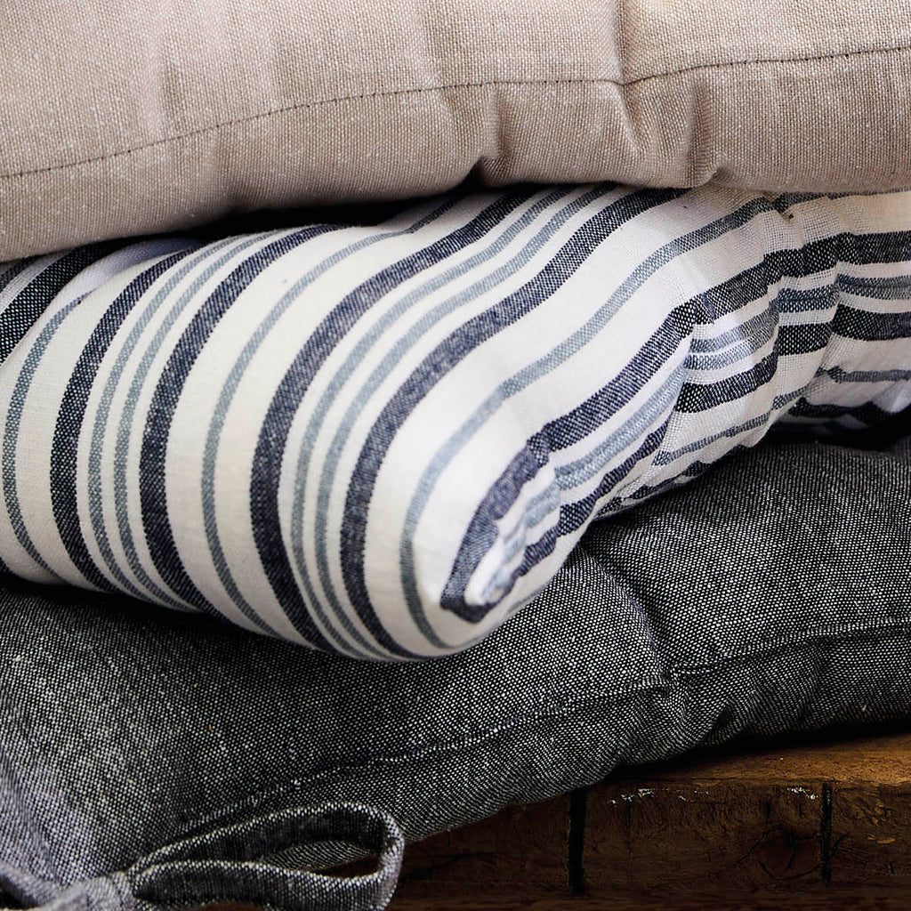 Sauter - Cuscino Per Sedia - Nina - 100% Cotone - Blu
