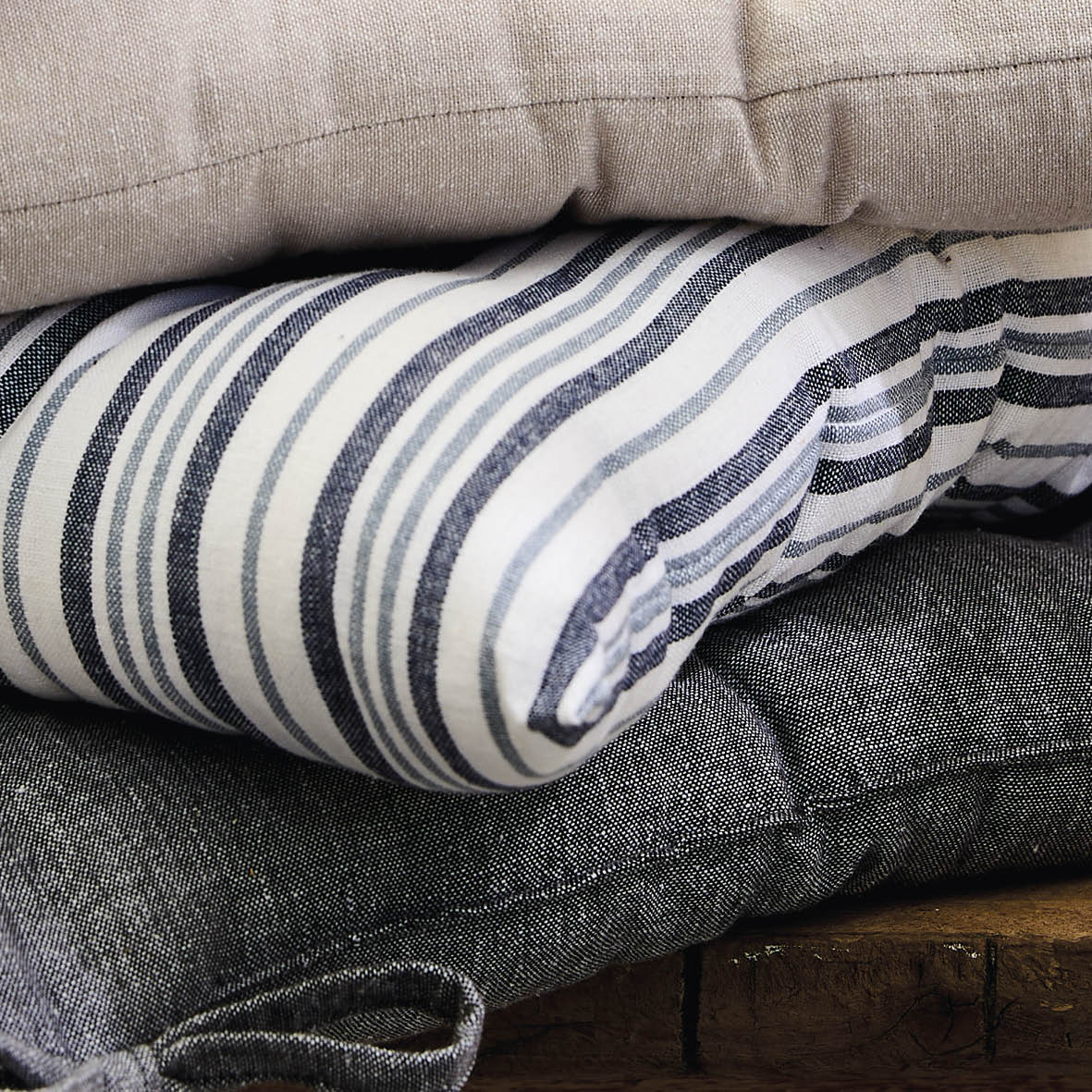 Sauter - Cuscino Per Sedia - Nina - 100% Cotone - Blu