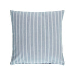 Coussin Coton - Rayé Bleu