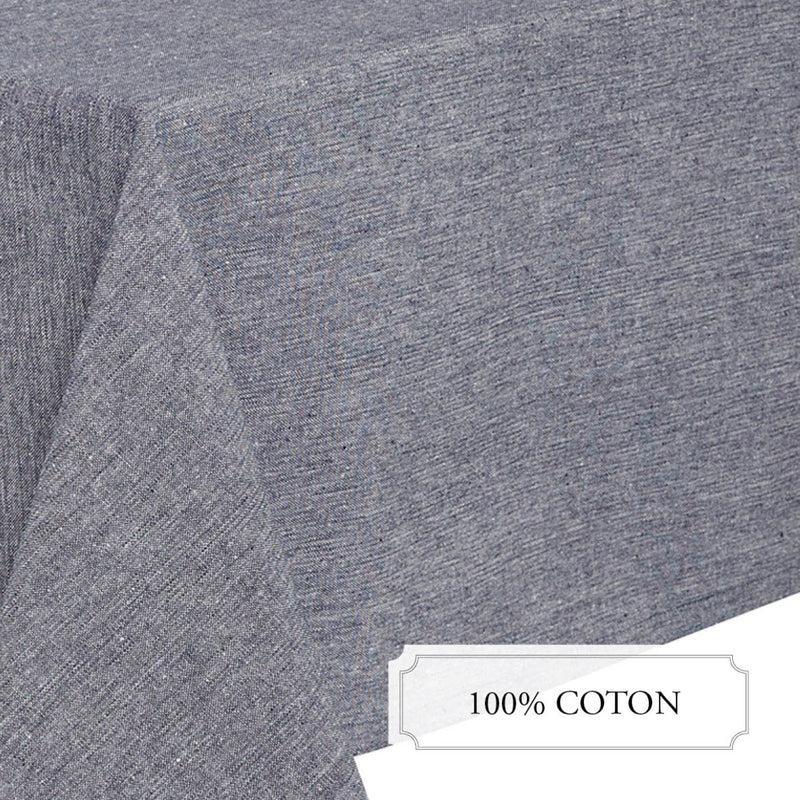 Nappe - Chambray - Bleu Foncé - 5 Tailles