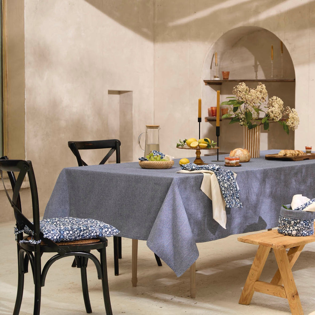 Mantel - Chambray - Azul Oscuro - 5 Tallas