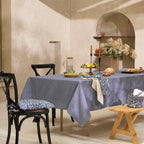 Sauter - Nappe - Chambray Blue - 100% Coton - Bleu Foncé