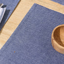 Ensemble De 4 Sets De Table - Chambray - Bleu Foncé