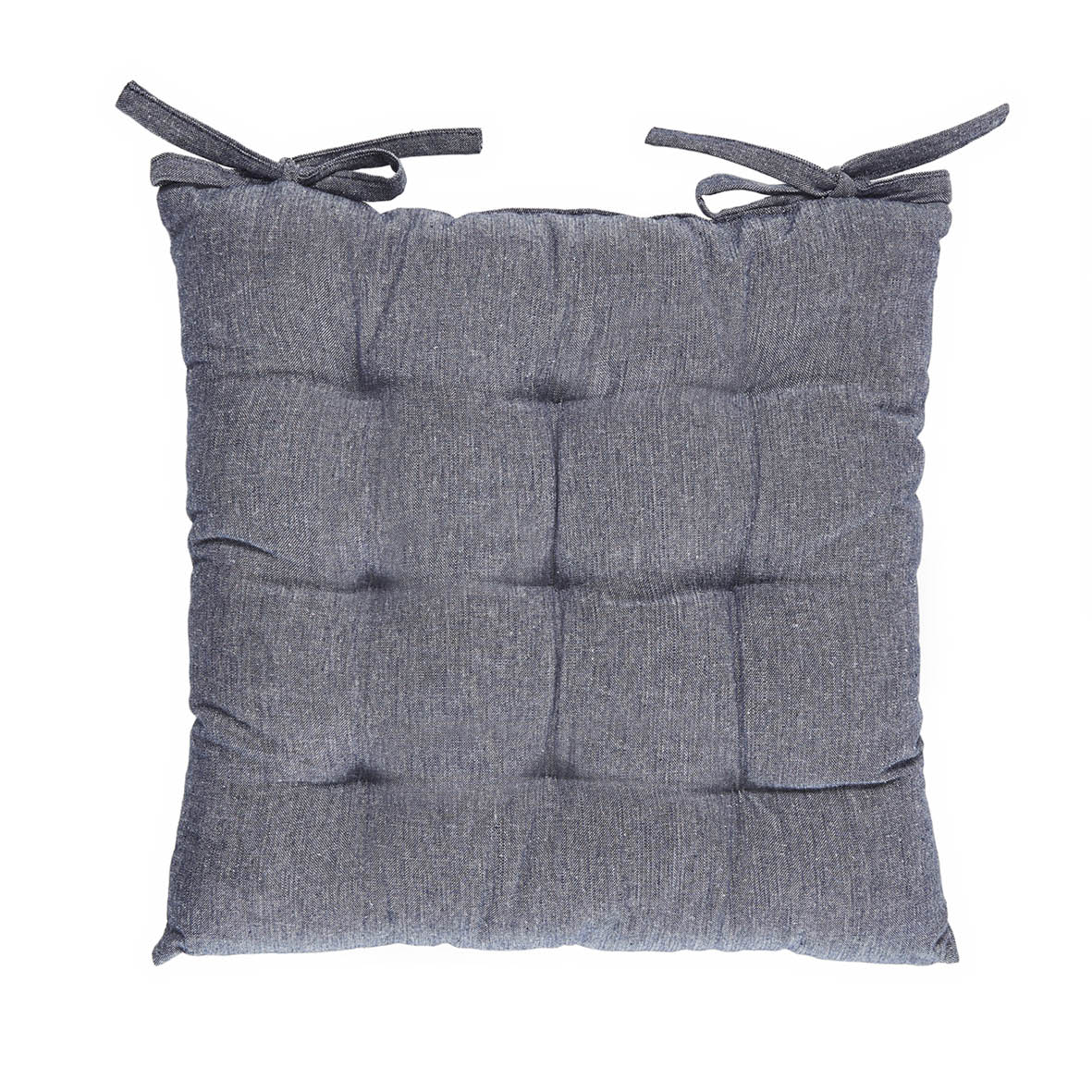 Sauter - Chair Cushion - Chambray Blue - 100% Cotton - Dark Blue