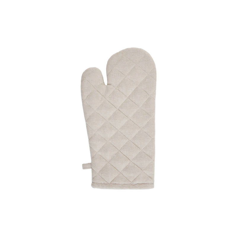 Ensemble Tablier, Gant De Cuisine & Manique - Chambray - Taupe