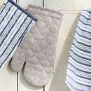 Ensemble Tablier, Gant De Cuisine & Manique - Chambray - Taupe