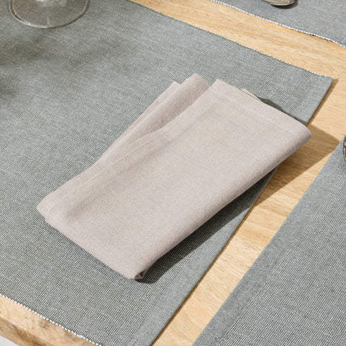 Set De 6 Serviettes - Chambray - Taupe