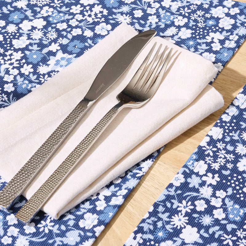 Set De 6 Serviettes - Chambray - Blanc Cassé