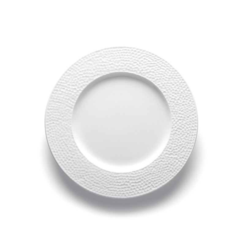 Service De Table - Martelé - Blanc