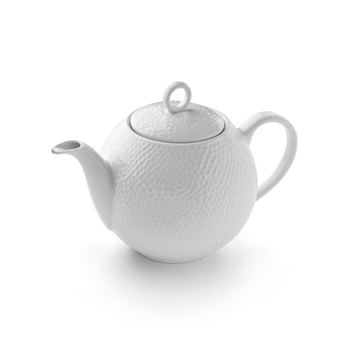 Théière - Martelé - Blanc