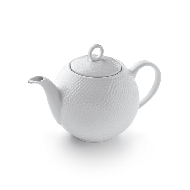 Théière - Martelé - Blanc