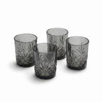 Art Culinaire - Juego De 4 Vasos Bajos - Spirit Dia - Vidrio - Gris Ahumado
