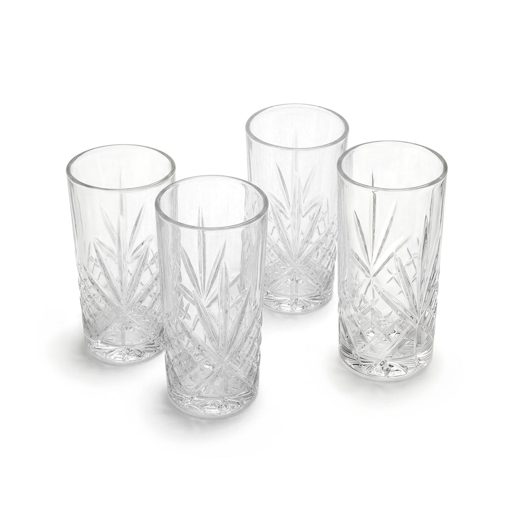 Art Culinaire - Sæt Med 4 Høje Glas - Spirit Dia - Glas - Transparent