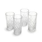 Art Culinaire - Sæt Med 4 Høje Glas - Spirit Dia - Glas - Transparent
