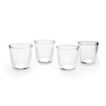 Set de 4 Gobelets Bas - Rayon Dia - Verre - Transparent