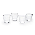 Set de 4 Gobelets Bas - Rayon Dia - Verre - Transparent