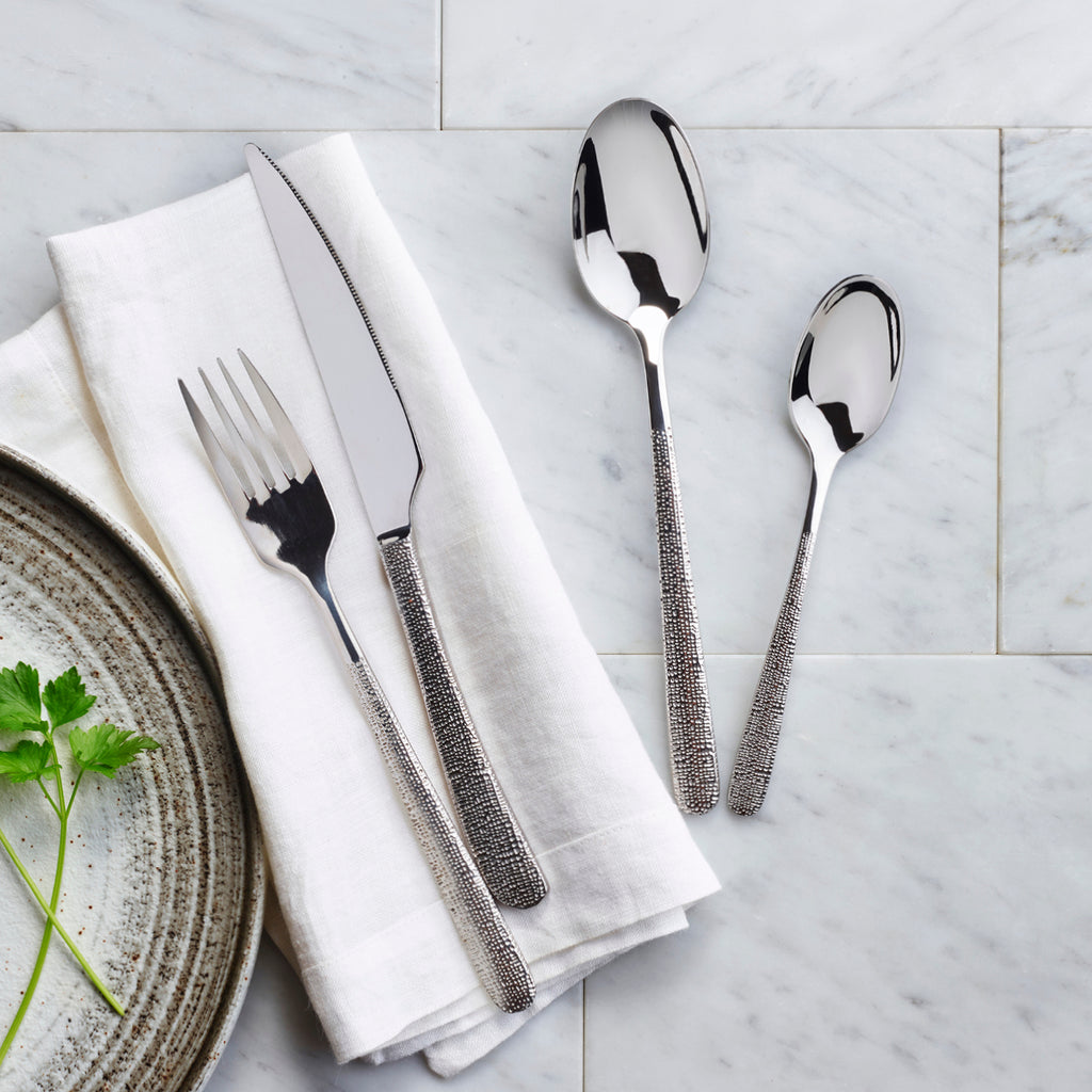 Art Culinaire - Bestiksæt - Eclat 30 dele - Rustfrit stål 18/10 - Sølv