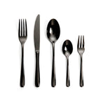Coffret de Couverts - Aura 30 Pièces - Acier Inoxydable 18/10 - Noir