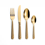 Art Culinaire - Cutlery Set - Noblesse 24 Pieces - 18/10 Stainless Steel - Gold