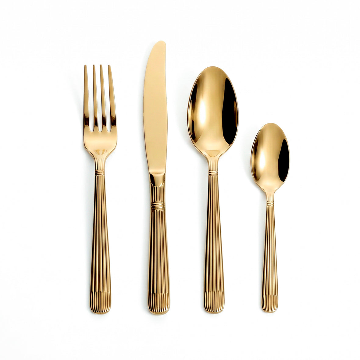 Art Culinaire - Cutlery Set - Noblesse 24 Pieces - 18/10 Stainless Steel - Gold