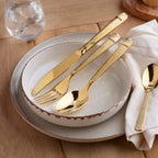 Art Culinaire - Cutlery Set - Noblesse 24 Pieces - 18/10 Stainless Steel - Gold