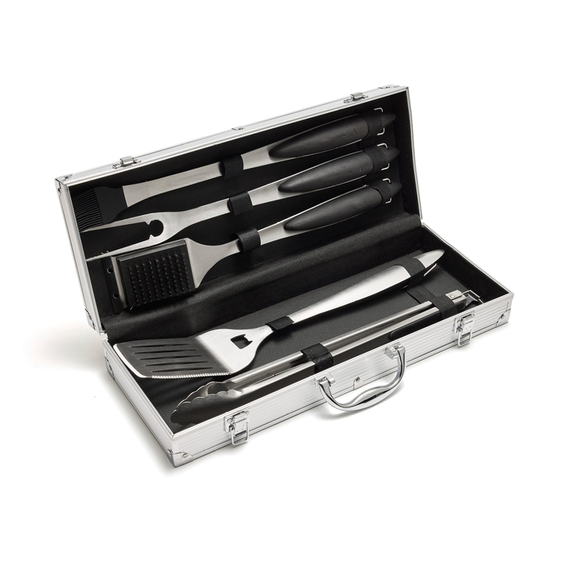Art Culinaire - 6-teiliges Grillbesteck-Set - Grill - Edelstahl 430 - Silber