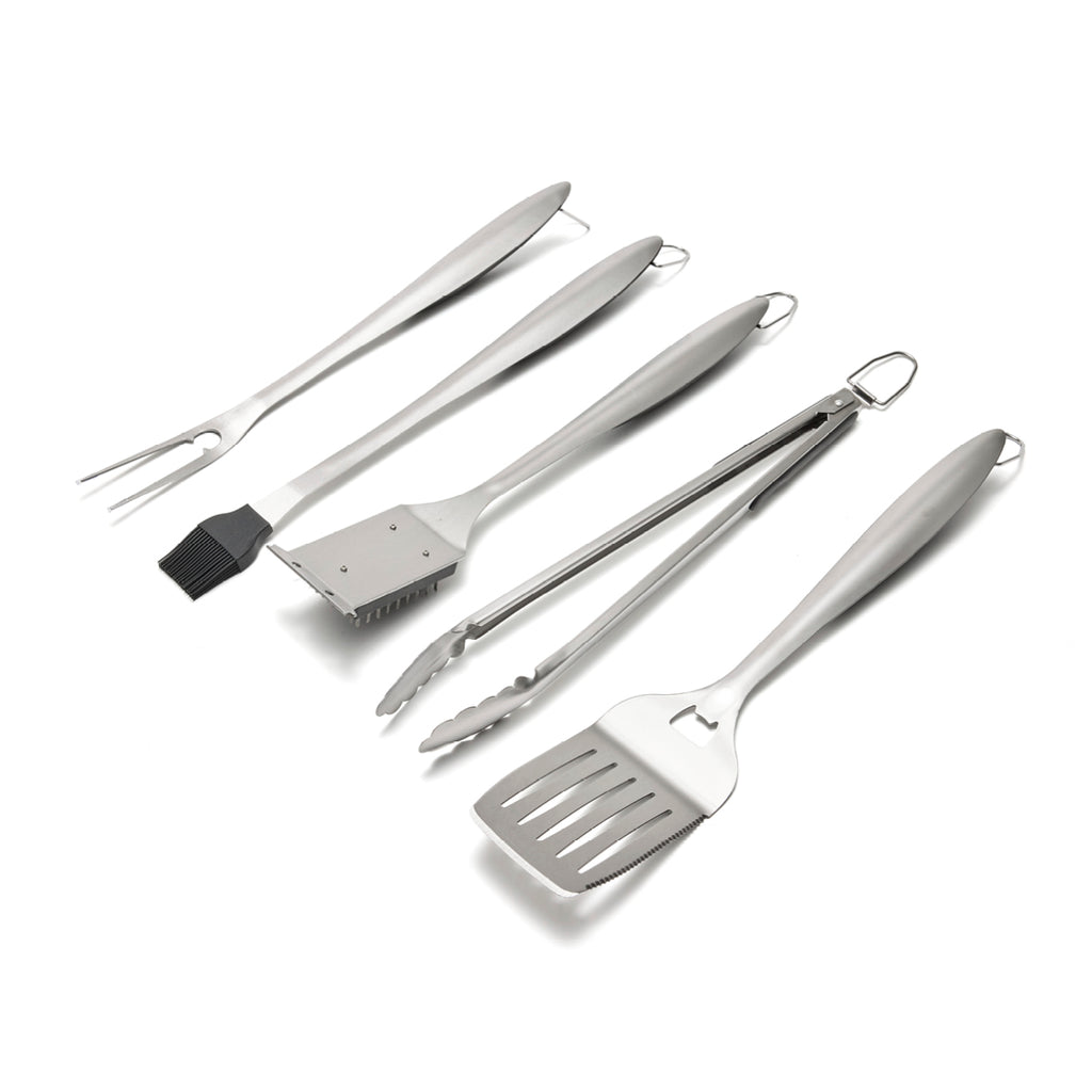 Art Culinaire - 6-teiliges Grillbesteck-Set - Grill - Edelstahl 430 - Silber