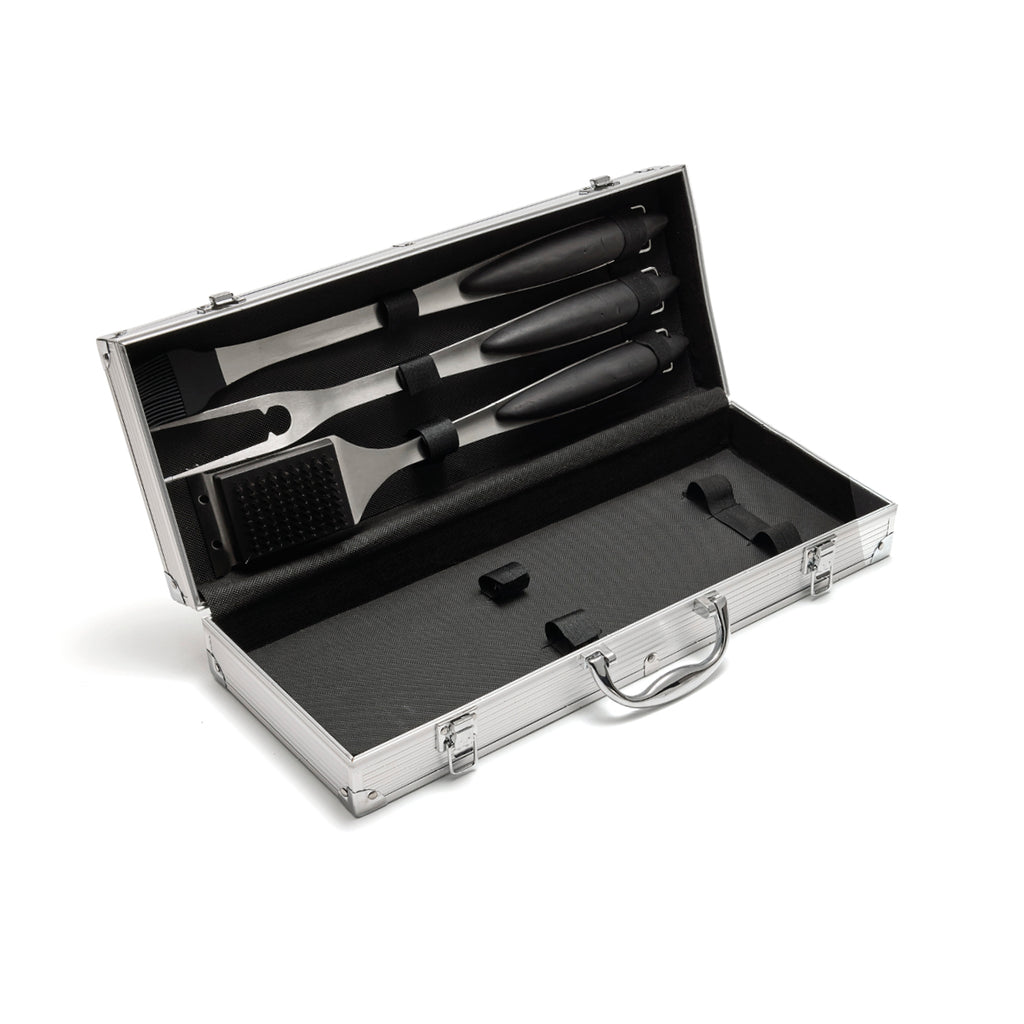 Art Culinaire - 6-teiliges Grillbesteck-Set - Grill - Edelstahl 430 - Silber