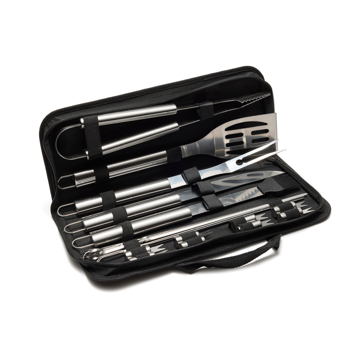 Art Culinaire - 19-Teiliges Grillbesteck-Set - Grill - Edelstahl 420 - Silber