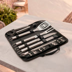 Art Culinaire - 19-Teiliges Grillbesteck-Set - Grill - Edelstahl 420 - Silber