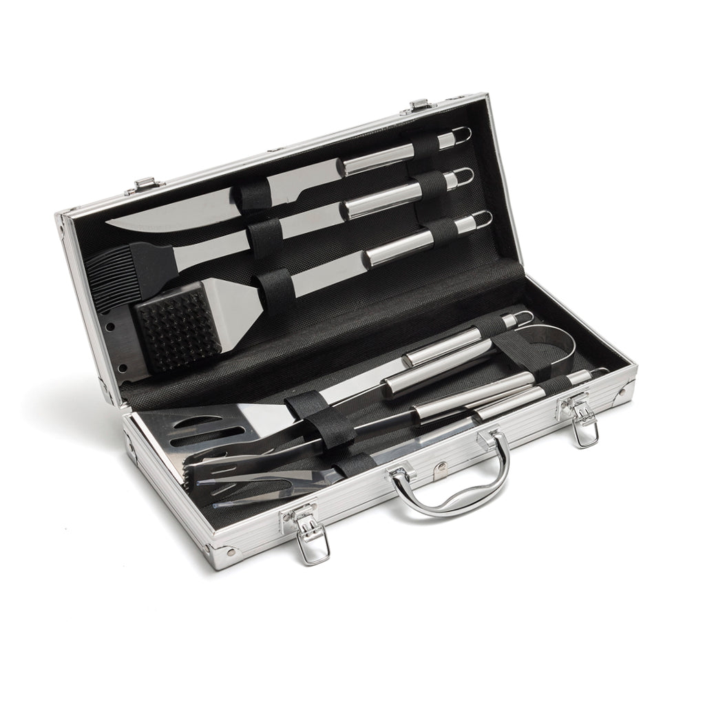 Art Culinaire - 7-Piece Barbecue Tool Set - Grill - 420 Stainless Steel - Silver