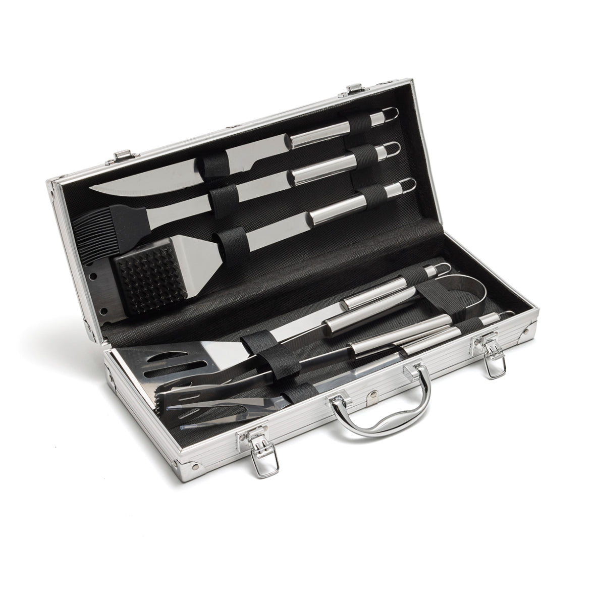 Art Culinaire - 7-Piece Barbecue Tool Set - Grill - 420 Stainless Steel - Silver