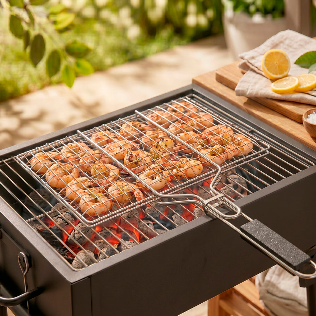 Art Culinaire - Barbecueroostermand - Grill - Roestvrij staal - Zilver