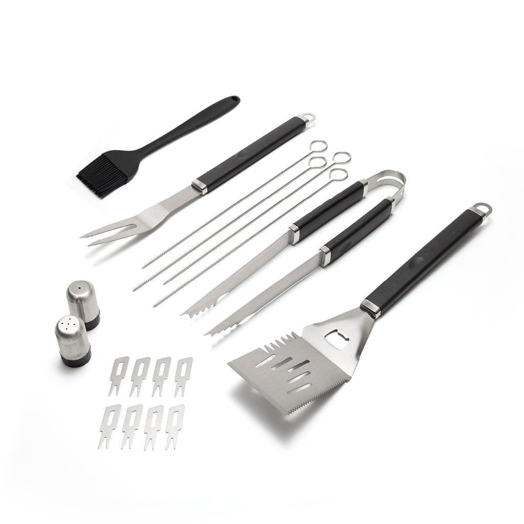 Art Culinaire - Grillbesteck-Set 12-teilig - Grill - Edelstahl - Silber