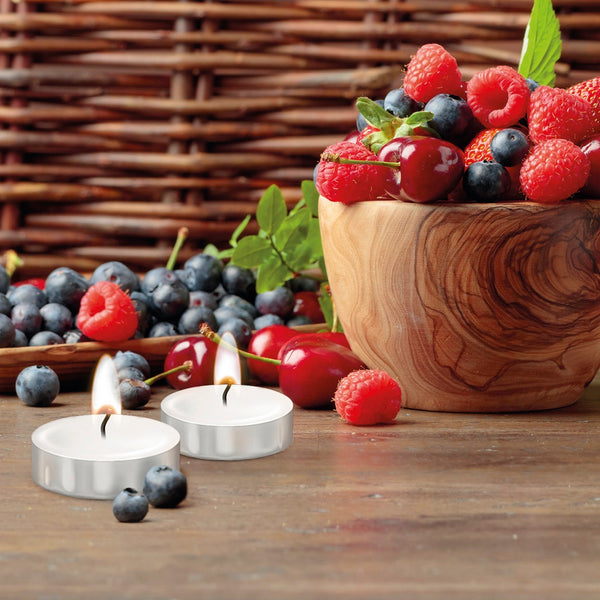 Set De 24 Bougies Chauffe-Plat - Fruits Rouge -