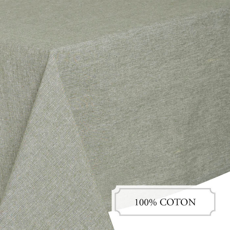 Nappe Coton - Chambray Vert Foncé