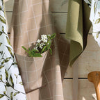 Juego De Delantal, Guante De Cocina Y Agarradera - Taupe -