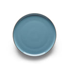 Vajilla de 24 piezas de gres natural - Azul