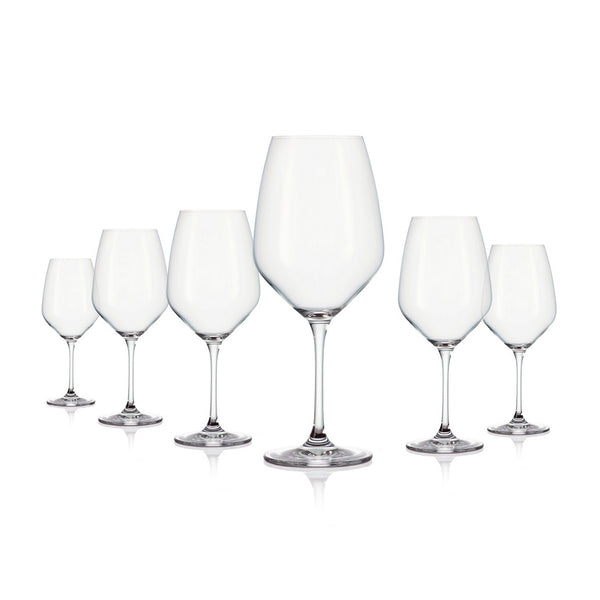 Set di 6 calici da vino - trasparenti