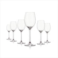 Set of 6 White Wine Glasses - Prestige - Clear