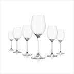 Set of 6 White Wine Glasses - Prestige - Clear