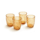 Lot De 4 Gobelets Bas - Oasis Ambre