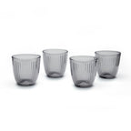 Lot De 4 Gobelets Bas - Gris Foncé